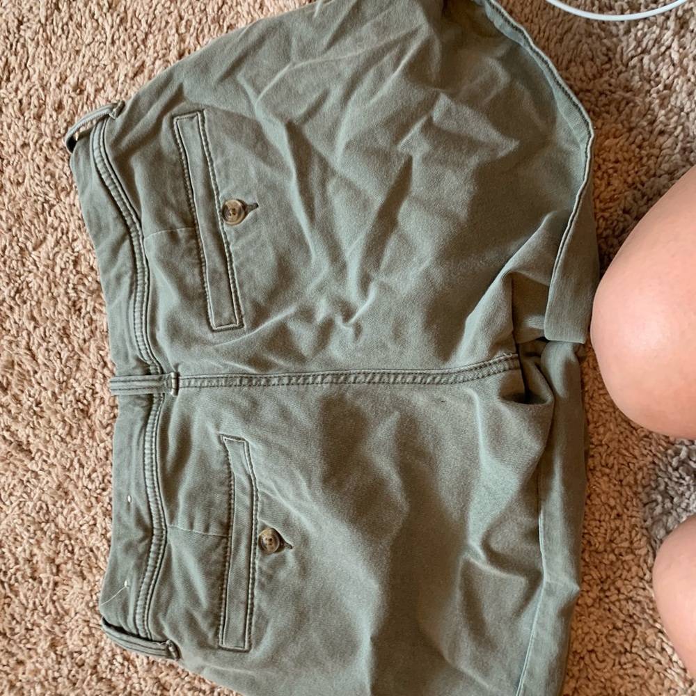Olive Green Khaki Shorts